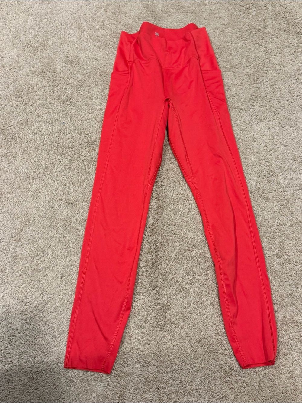 Woman’s XS Red Active Leggings - Comfortable Performance Bottoms